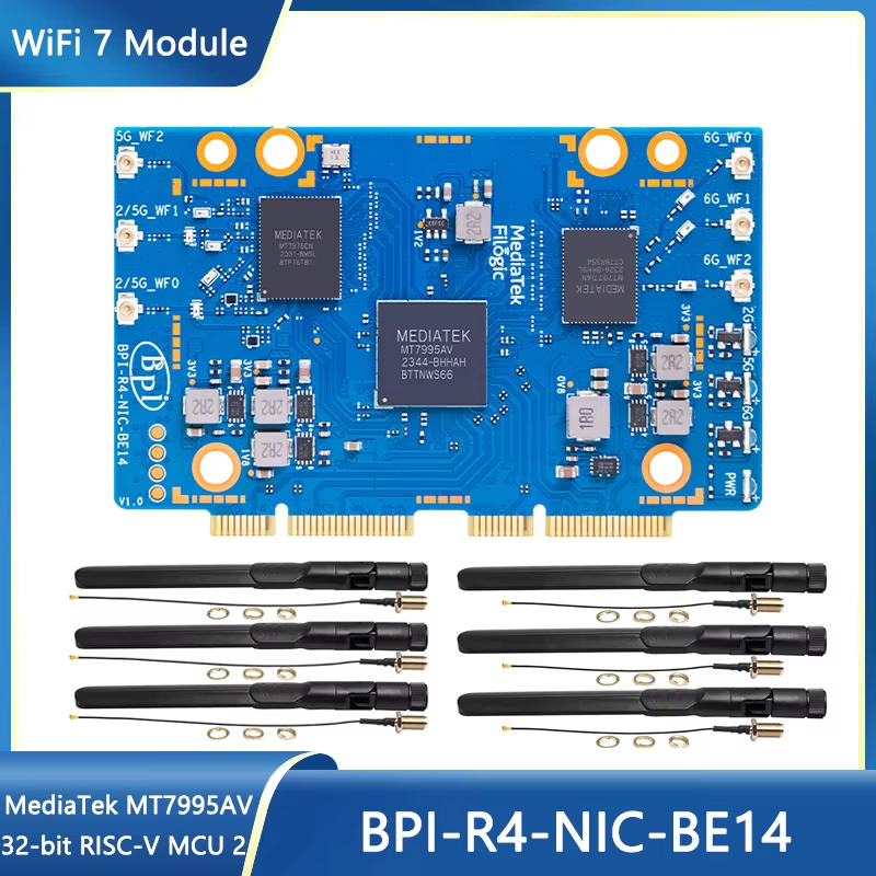 Bananapi Bpi R4 Wifi 7 - โมดูล WiFi 7 Banana Pi BPI-R4-NIC-BE14