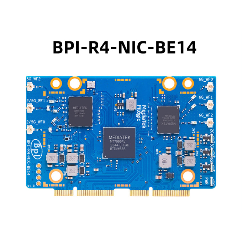 Bananapi Bpi R4 Wifi 7 - บอร์ดพัฒนา Banana Pi โมดูล WiFi 7