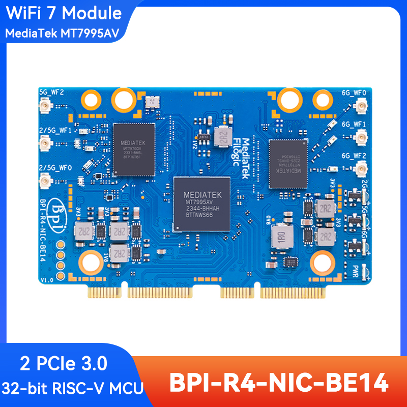 บานาน่าพาย BPI-R4-NIC-BE14 โมด - Bananapi Bpi R4 Wifi 7 บทวิจารณ์และราคา