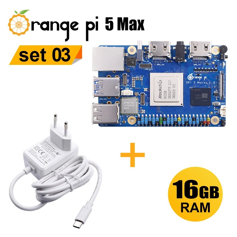 บอร์ดพัฒนา RoRuSOrangePi 5 Max - Orange Pi 5 Max Rk3588 บทวิจารณ์และราคา