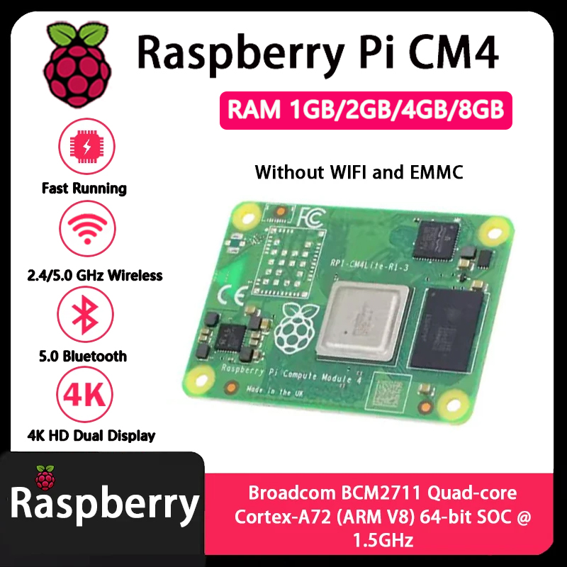 Raspberry Pi CM4 1GB/2GB/4GB/8 - Compute Module 4 32Gb Wifi บทวิจารณ์และราคา