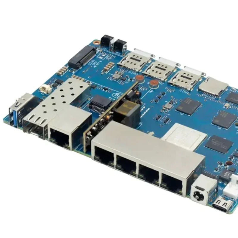 เราเตอร์บอร์ด Wifi 7 ดีไซน์ MT - Bananapi Bpi R4 Wifi 7 บทวิจารณ์และราคา
