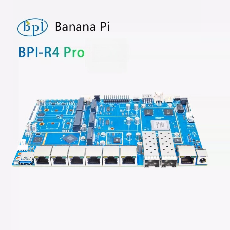 บอร์ดพัฒนาเราเตอร์โอเพ่นซอร์ส  - Bananapi Bpi R4 Wifi 7 บทวิจารณ์และราคา