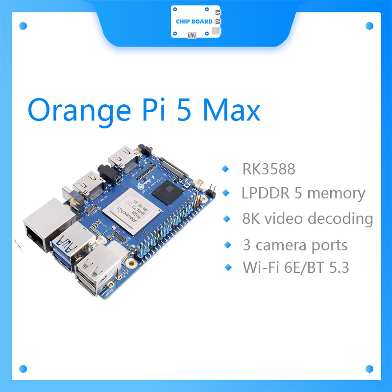 บอร์ดพัฒนา Orange Pi 5 Max RAM - Orange Pi 5 Max Rk3588 บทวิจารณ์และราคา